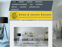 Tablet Screenshot of koinzer.de